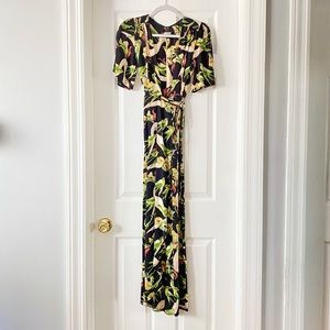 Reformation Marsanne maxi dress in Parakeet print